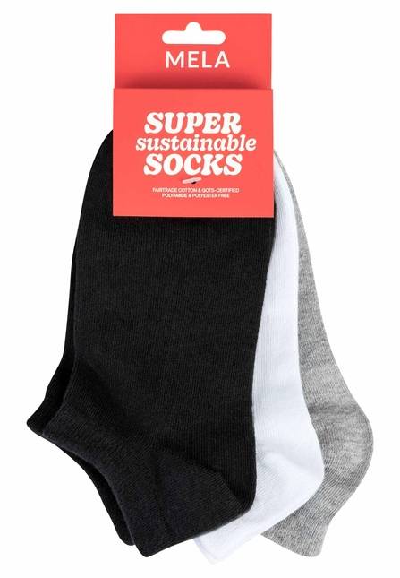 Melawear Sneakersocken 3er Pack Auslauf