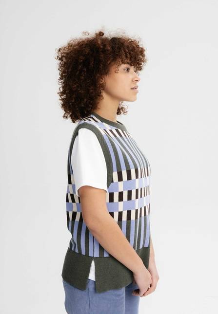 Melawear Damen Jacquard Strick Pullunder JAMUNA Hotsell