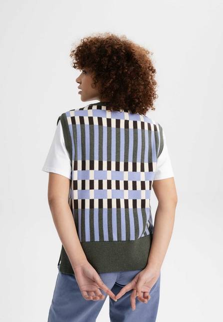 Melawear Damen Jacquard Strick Pullunder JAMUNA Hotsell