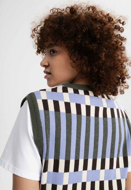 Melawear Damen Jacquard Strick Pullunder JAMUNA Hotsell