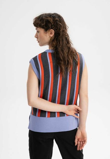 Melawear Damen Jacquard Strick Pullunder JAMUNA im Angebot