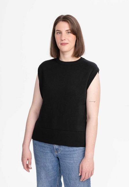 Melawear Damen Jacquard Strick Pullunder JAMUNA
