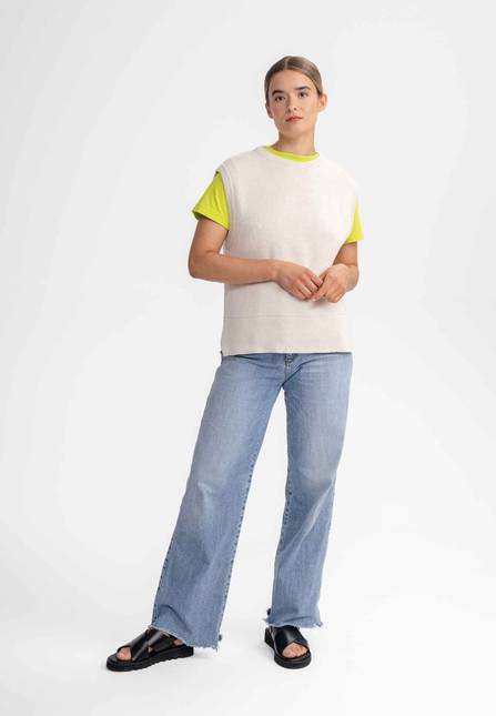 Melawear Damen Jacquard Strick Pullunder JAMUNA Saisonale Angebote