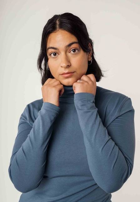 Melawear Damen Turtleneck Shirt ANCHAL Sonderangebote