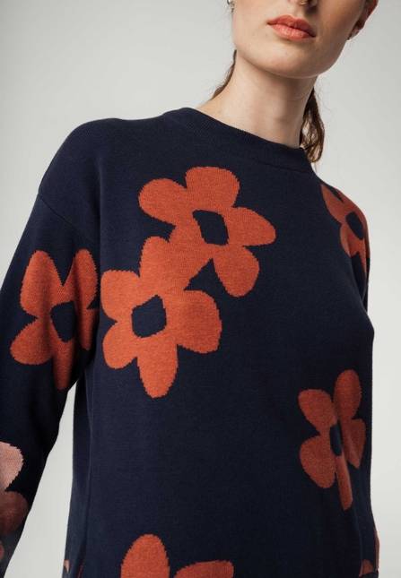 Melawear Jacquard Strickpullover FAIZA Verkauf