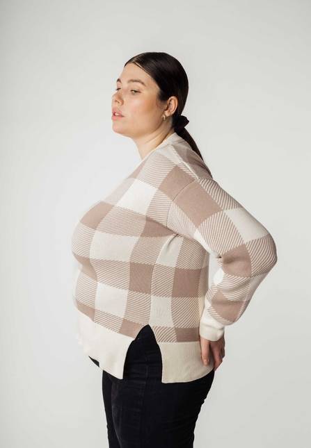 Melawear Jacquard Strickpullover FAIZA im Angebot