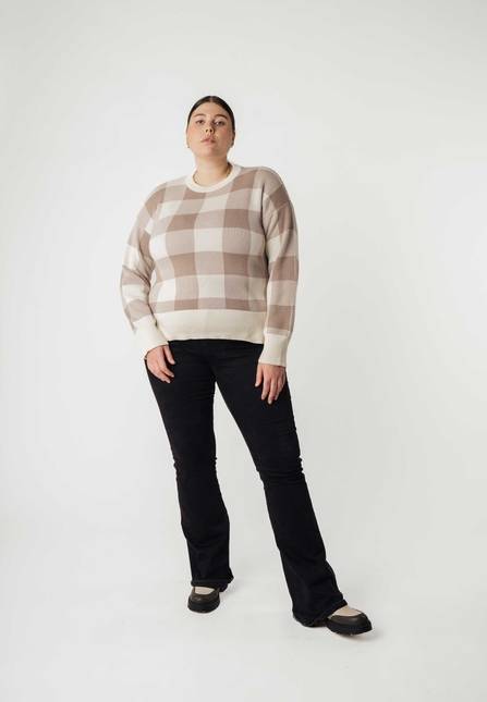 Melawear Jacquard Strickpullover FAIZA im Angebot