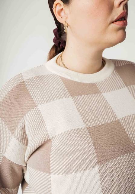 Melawear Jacquard Strickpullover FAIZA im Angebot