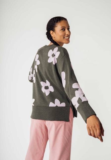 Melawear Jacquard Strickpullover FAIZA Begrenzte Freigabe