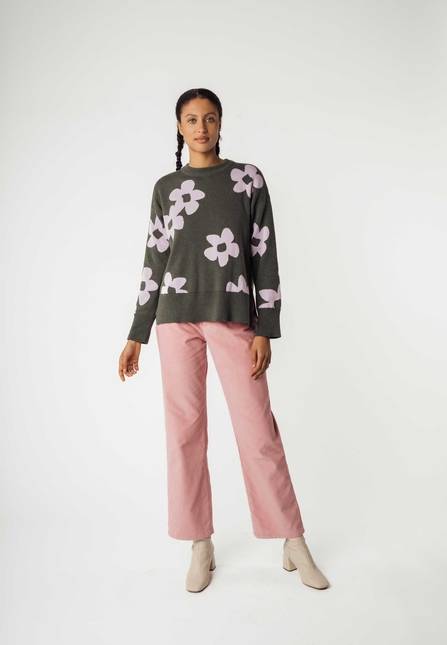 Melawear Jacquard Strickpullover FAIZA Begrenzte Freigabe
