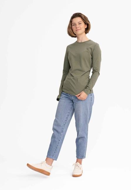 Melawear Damen Basic Langarmshirt DHIVYA Hotsell
