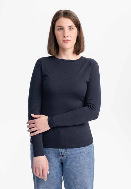 Melawear Damen Basic Langarmshirt DHIVYA