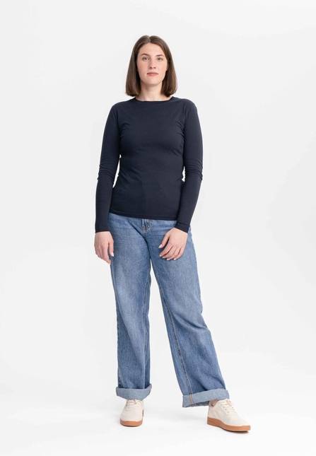 Melawear Damen Basic Langarmshirt DHIVYA Fabrikverkauf