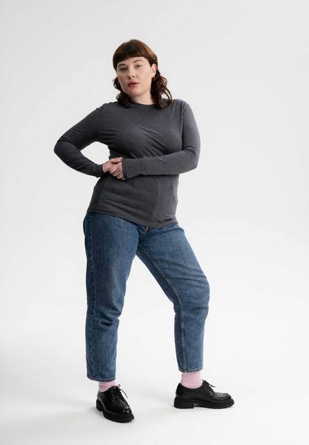Melawear Damen Basic Langarmshirt DHIVYA Blitzverkäufe
