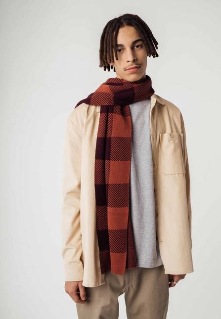 Melawear Jacquard Rippstrick Schal ASMEE Sonderangebote