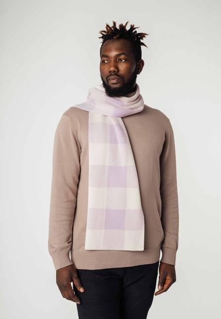 Melawear Jacquard Rippstrick Schal ASMEE Schlussverkauf