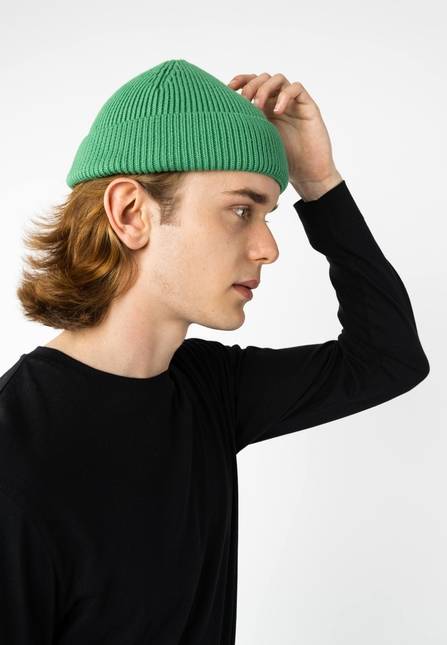 Melawear Unisex Kurze Rippstrick Mütze RAFI im Angebot