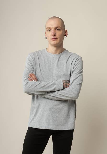 Melawear Basic Langarmshirt JERIN Fabrikverkauf
