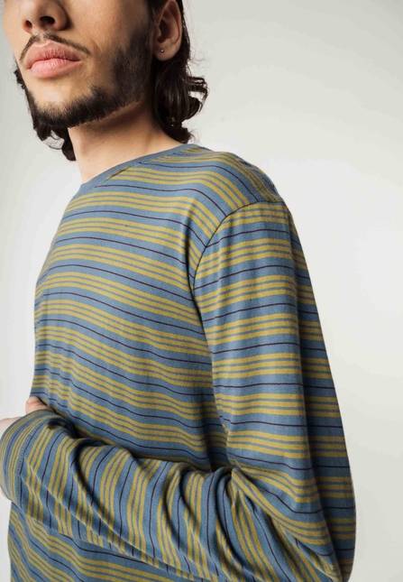 Melawear Basic Langarmshirt JERIN Stripes Online