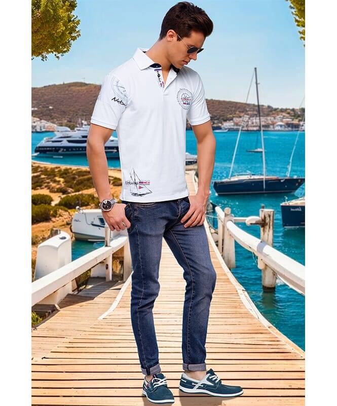 Nebulus Poloshirt DEEP BLUE Herren Fabrikverkauf