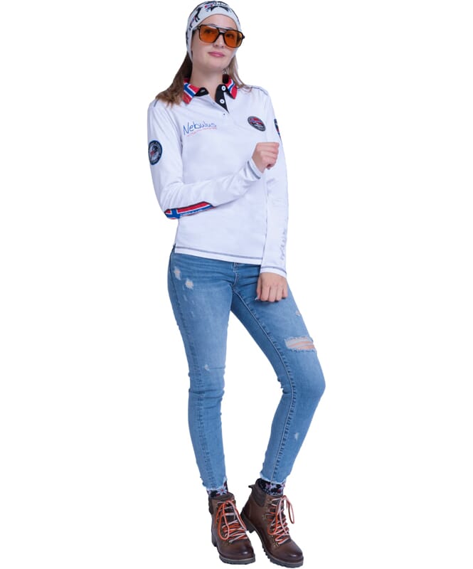 Nebulus Poloshirt langarm BENTY Damen im Angebot