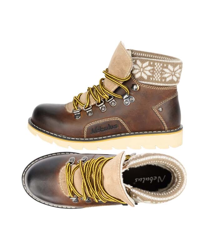 Nebulus Leder Winterstiefel FURGIE Damen mit Merinowolle Meist gekauft