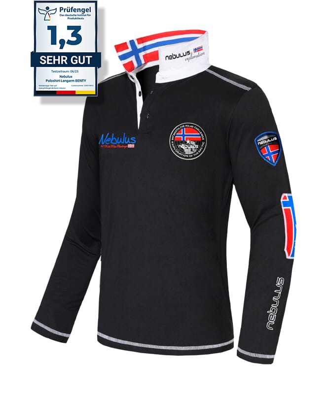 Nebulus Poloshirt langarm BENTY Herren Fabrikverkauf
