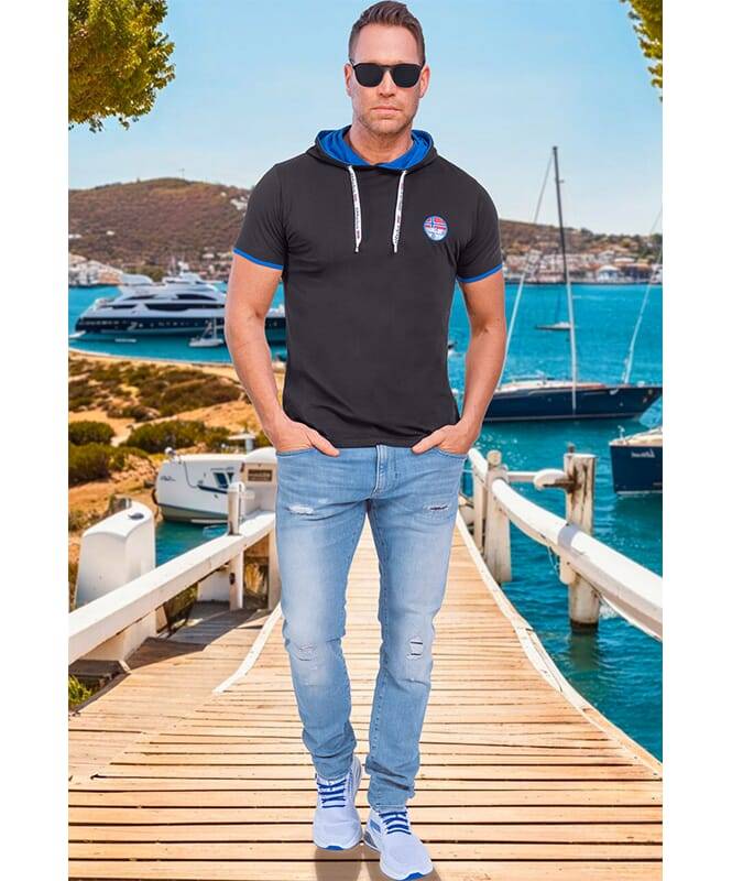Nebulus T-Shirt Hoody TRACK Herren Outlet