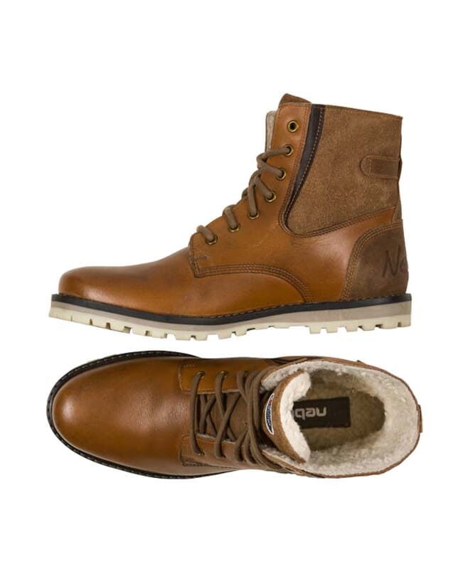 Nebulus Leder Winterstiefel CLARK Herren mit Merinowolle Blitzverkäufe