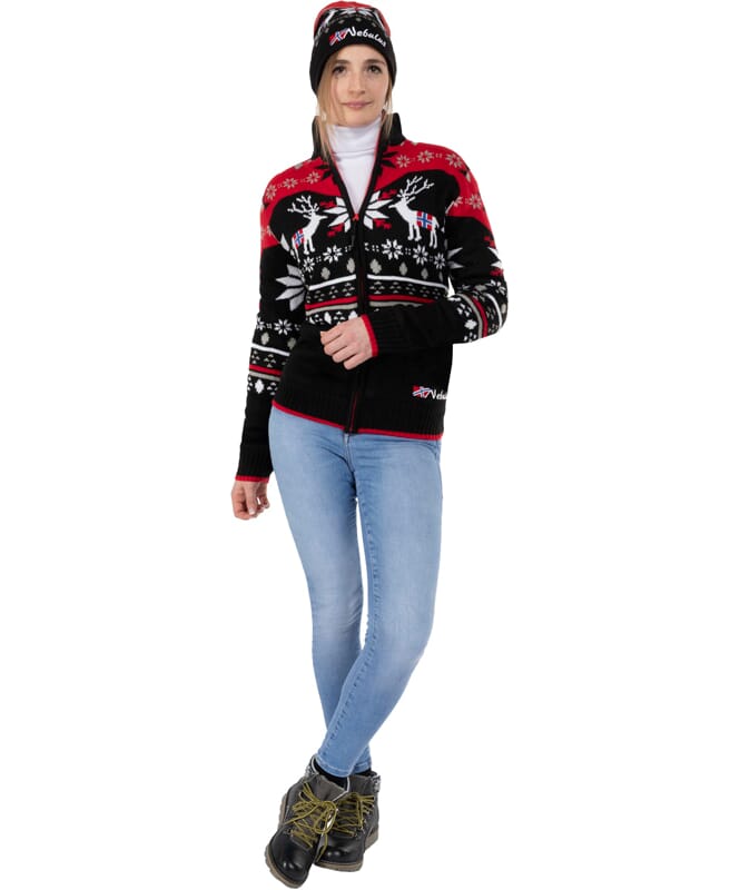 Nebulus Norweger Strickjacke mit Teddyfell SVERRE Damen Günstiger Verkauf