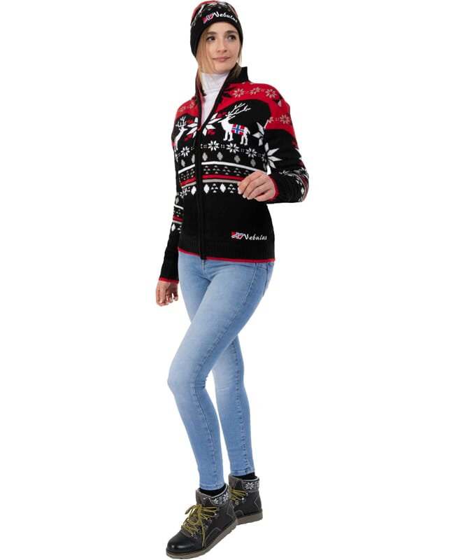 Nebulus Norweger Strickjacke mit Teddyfell SVERRE Damen Günstiger Verkauf