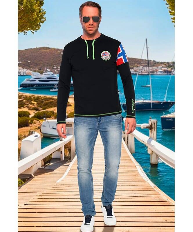 Nebulus Langarmshirt FRERK Herren Fabrikverkauf