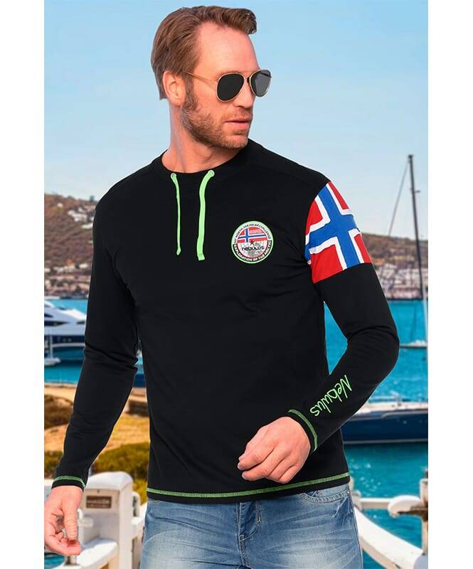 Nebulus Langarmshirt FRERK Herren Fabrikverkauf