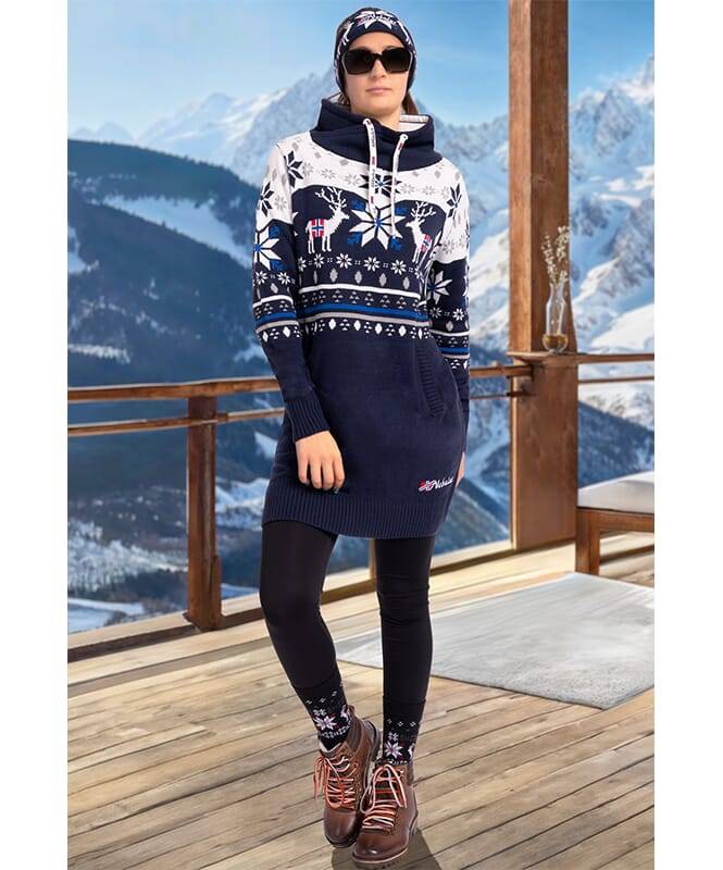 Nebulus Norweger Strickkleid FINALY Damen Outlet