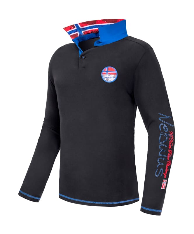 Nebulus Langarm Polo SECOND Herren Auslauf