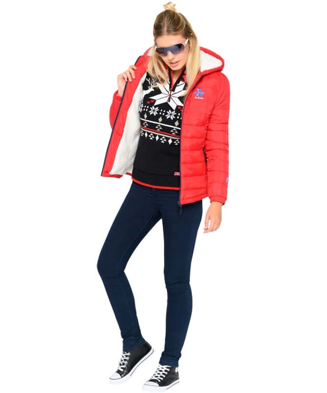 Nebulus Winterjacke mit Teddyfell GLOWFUR B-Ware Damen Günstiger Verkauf