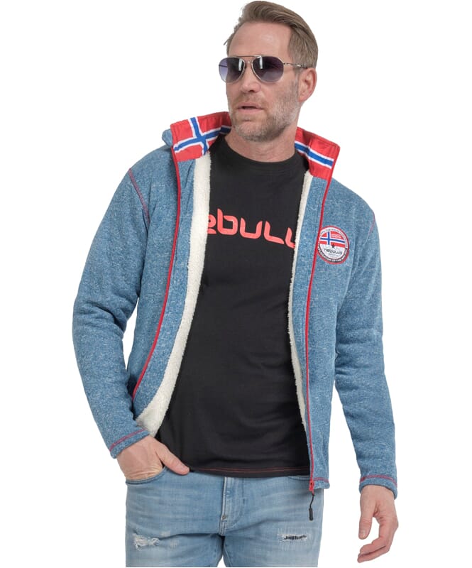 Nebulus Fleecejacke mit Teddyfell FALLOU Herren im Angebot