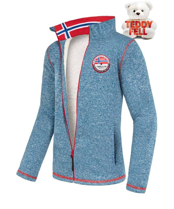 Nebulus Fleecejacke mit Teddyfell FALLOU Herren im Angebot