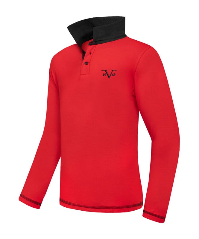 Nebulus 19V69 Langarm Poloshirt Herren Schlussverkauf