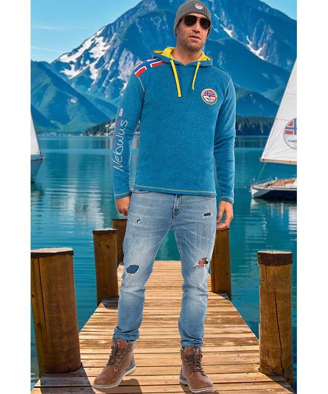 Nebulus Fleecepullover FLAGGY Herren Schlussverkauf