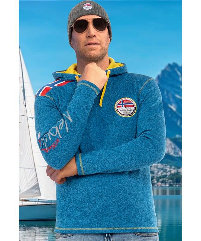 Nebulus Fleecepullover FLAGGY Herren Schlussverkauf