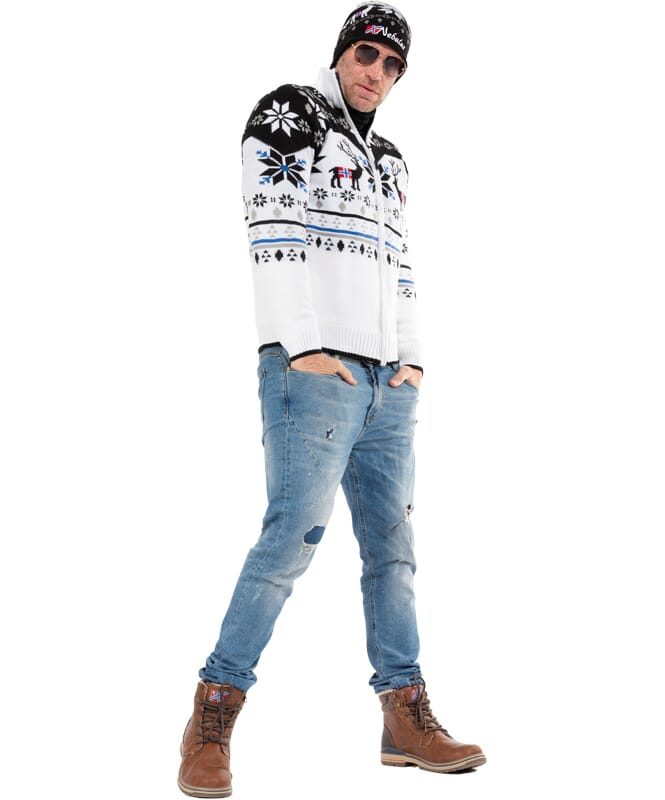 Nebulus Norweger Strickjacke mit Teddyfell SVERRE Herren Outlet