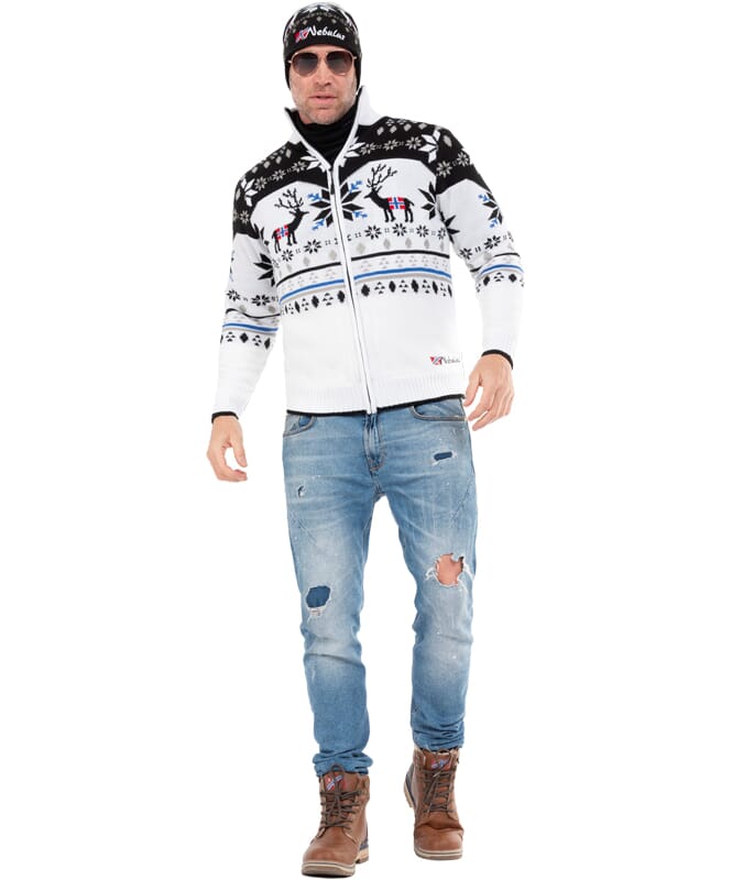 Nebulus Norweger Strickjacke mit Teddyfell SVERRE Herren Outlet