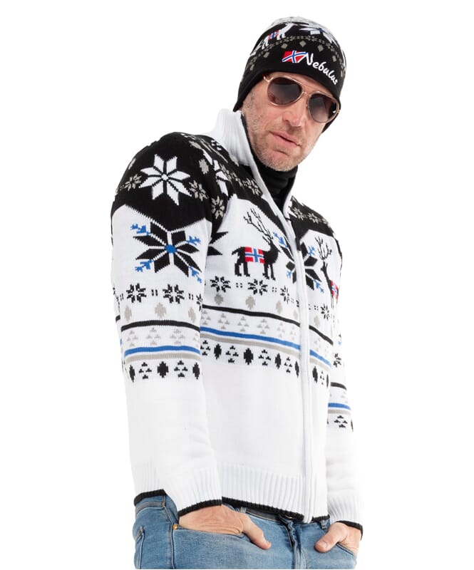 Nebulus Norweger Strickjacke mit Teddyfell SVERRE Herren Outlet