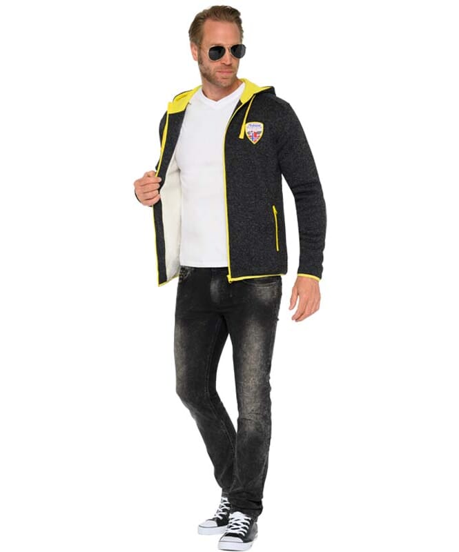 Nebulus Fleecejacke mit Teddyfell VLADIMIR Herren Fabrikverkauf