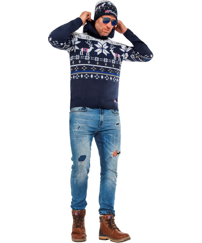 Nebulus Norweger Strick-Hoodie NORJAN Herren Auslauf