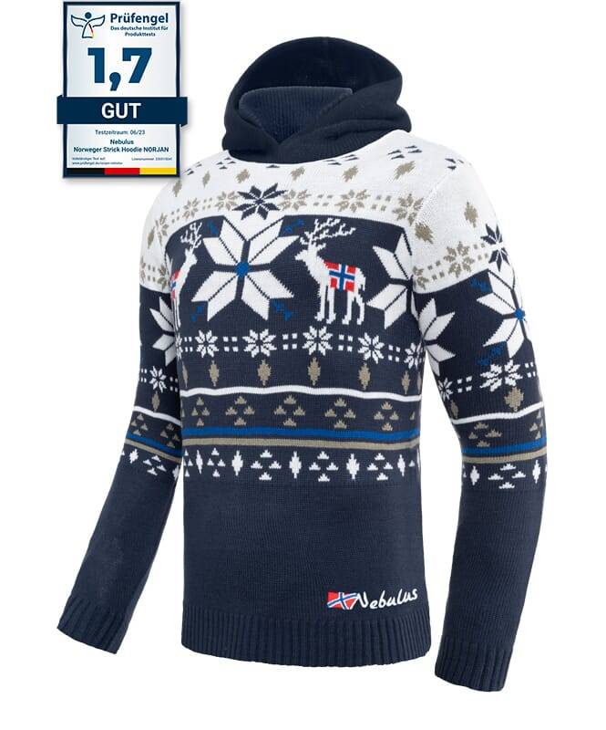 Nebulus Norweger Strick-Hoodie NORJAN Herren Auslauf