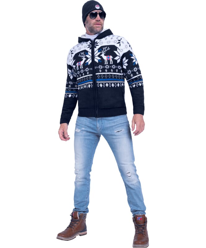 Nebulus Norweger Jacke Hoody mit Teddyfell NORON Herren Blitzverkäufe