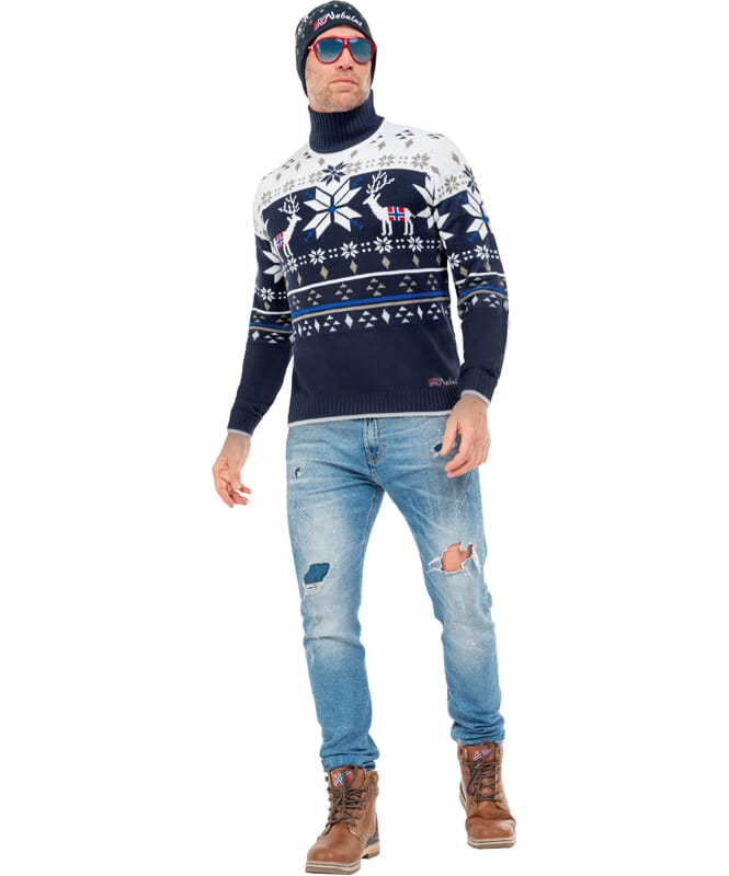 Nebulus Norweger Strickpullover STAG Herren Schlussverkauf