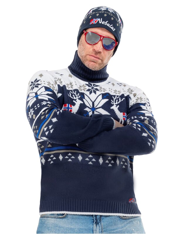 Nebulus Norweger Strickpullover STAG Herren Schlussverkauf